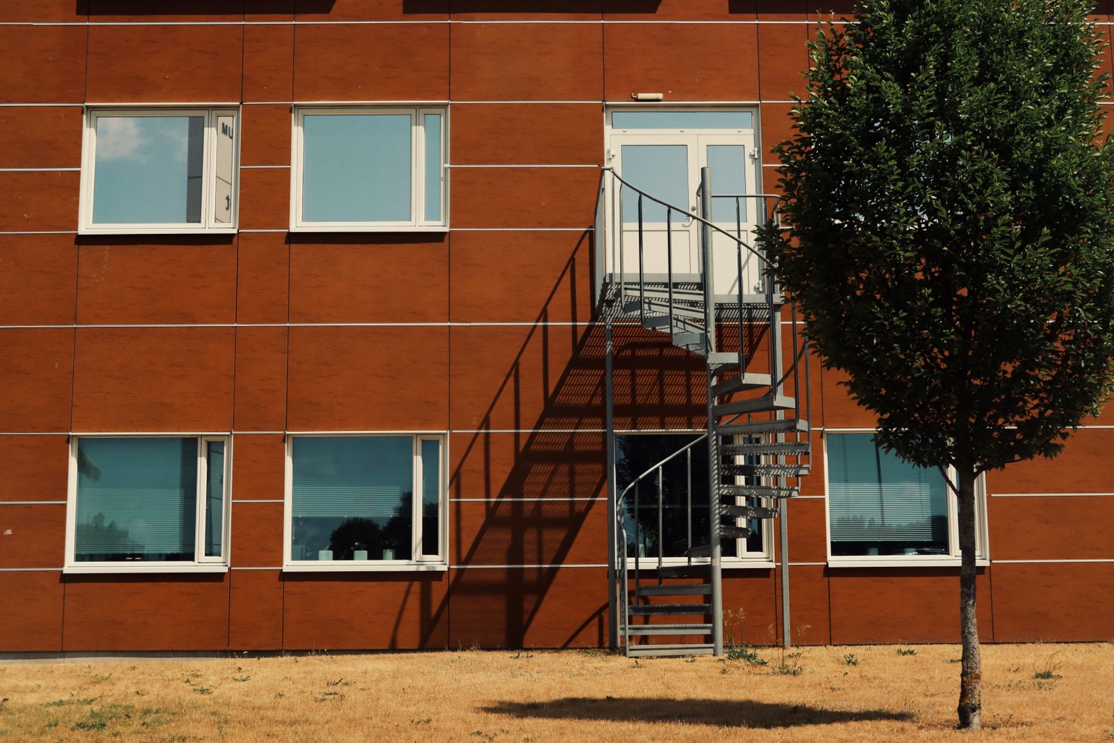 A row of rental properties under single ownership